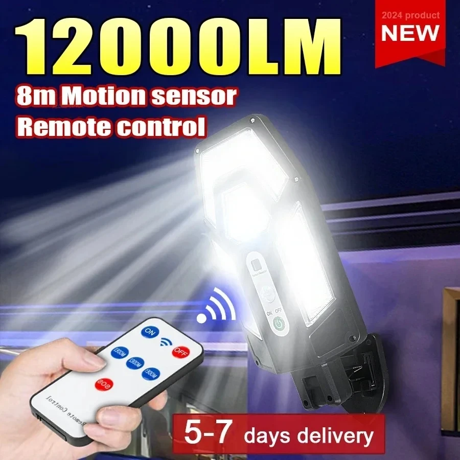 Xl Outdoor Lighting - 12000LM Powerful Solar Wall Lamp with