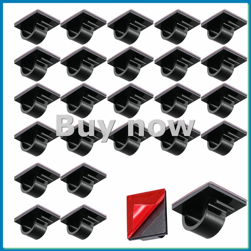 Outdoor Lighting Hooks - 50 Pcs Mini Cable Clips Hooks