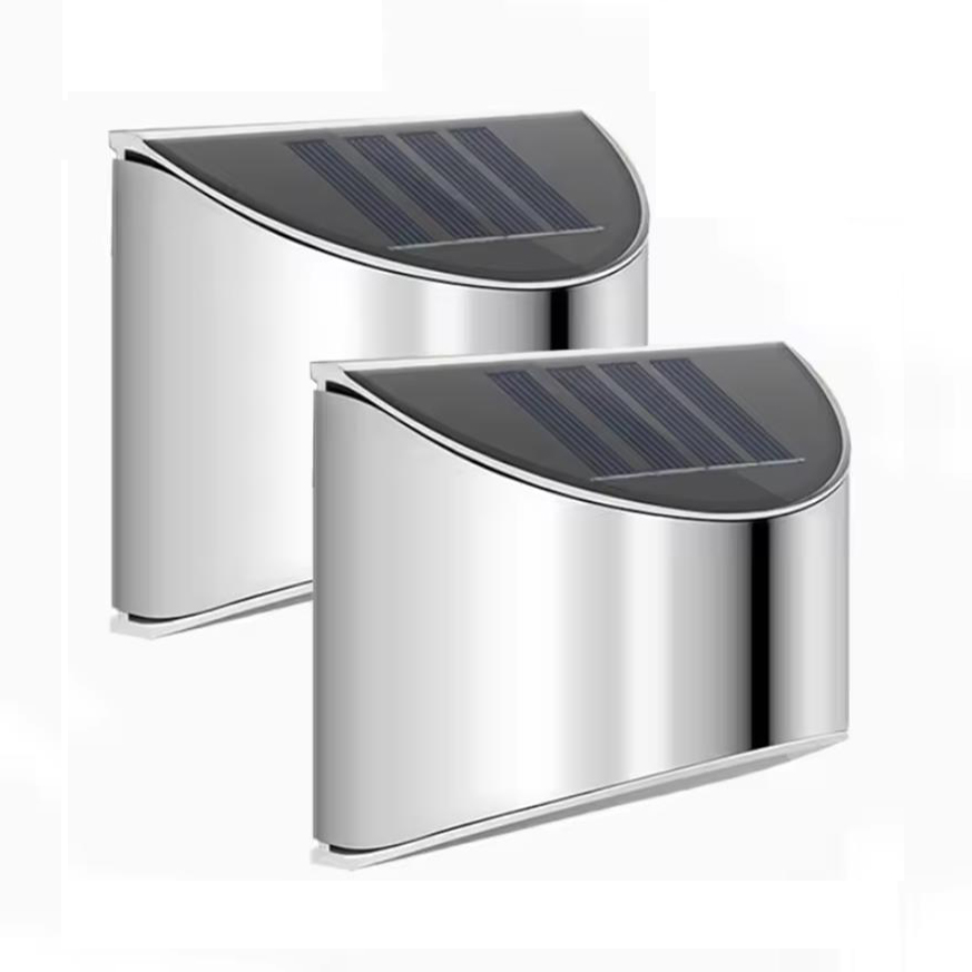 Xl Outdoor Lighting - 2Pcs Solar Garden Light Stainless Steel