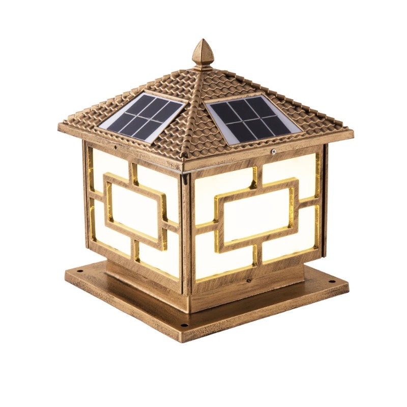 Outdoor Lighting Mains Powered - Solar Powered Waterproof Post Main Gate