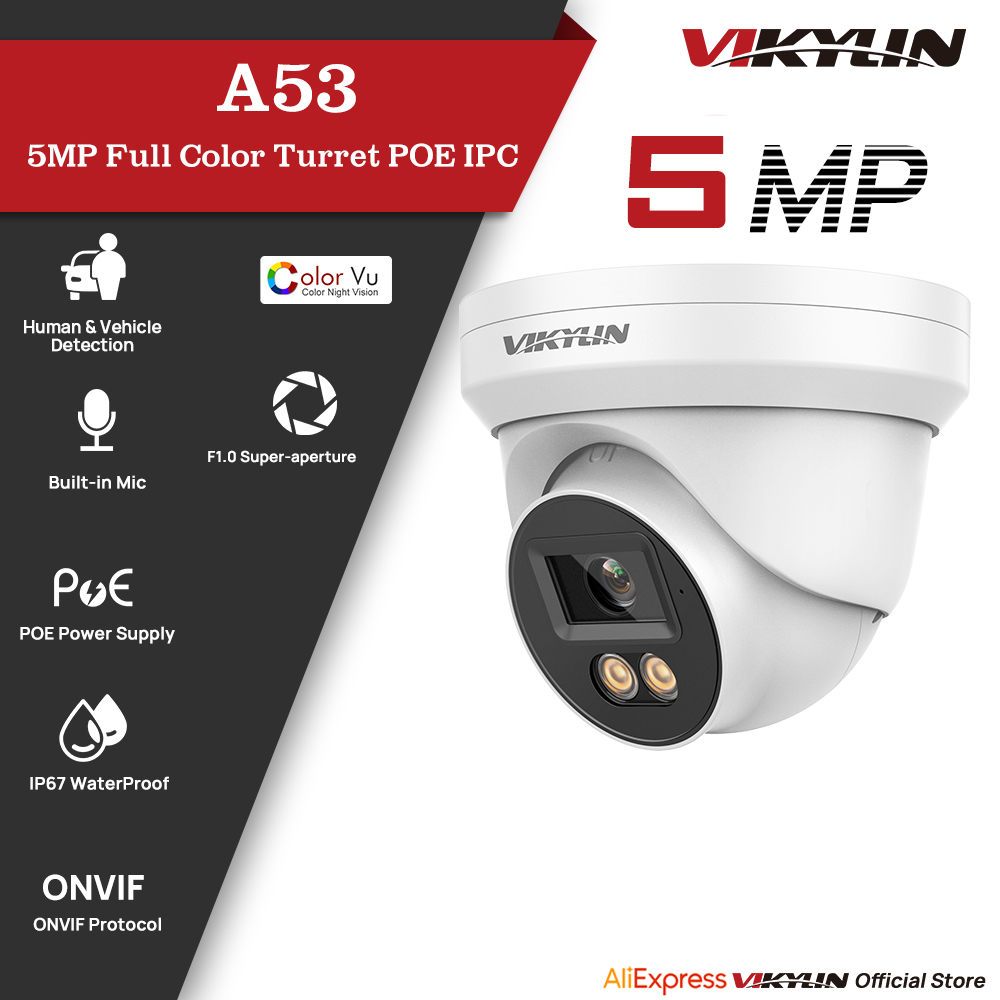 Outdoor Lighting Mains Powered - VIKYLIN 5MP IP Security Camera with