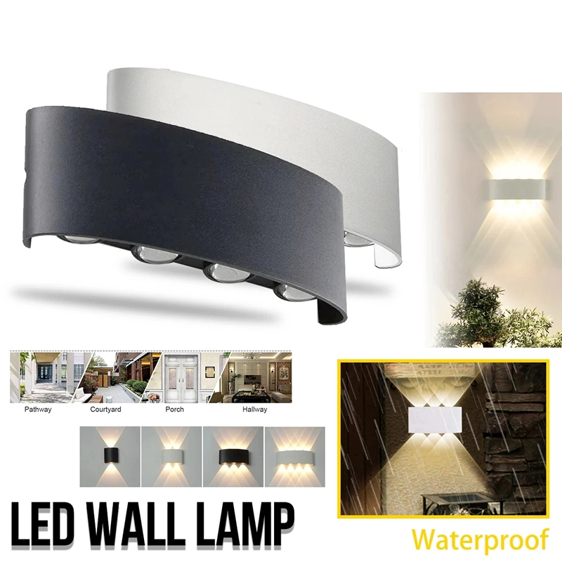 Xl Outdoor Lighting - Modern Led Wall Lamp Outdoor Stair
