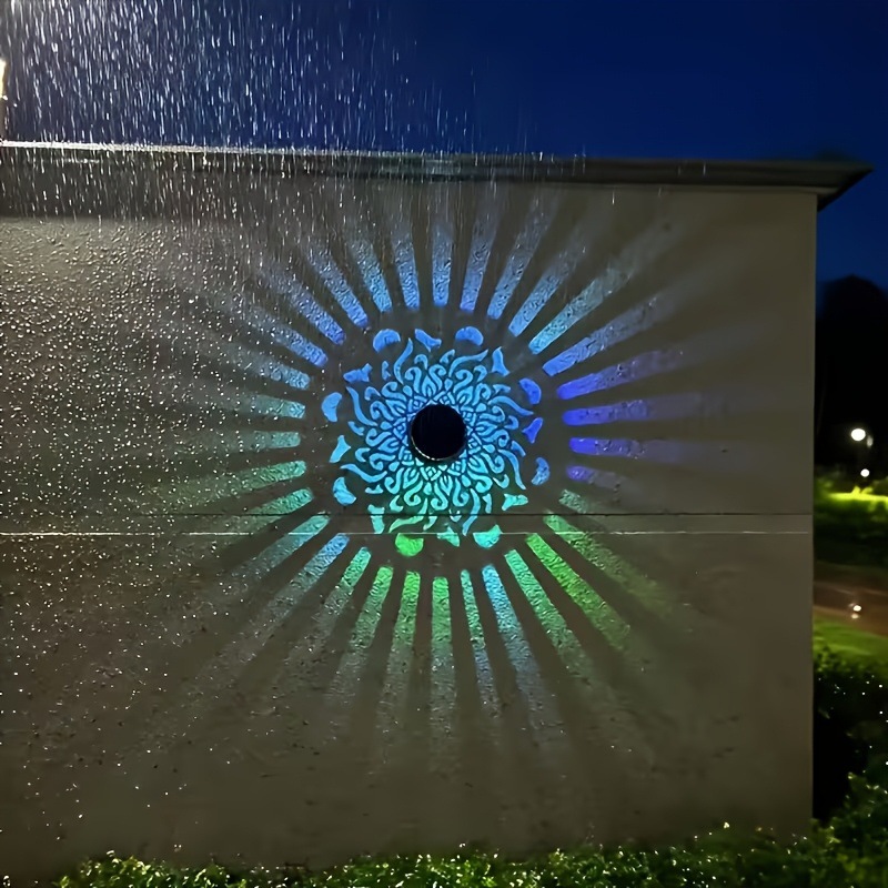 Xl Outdoor Lighting - Solar LED Wall Light Mandala Projection