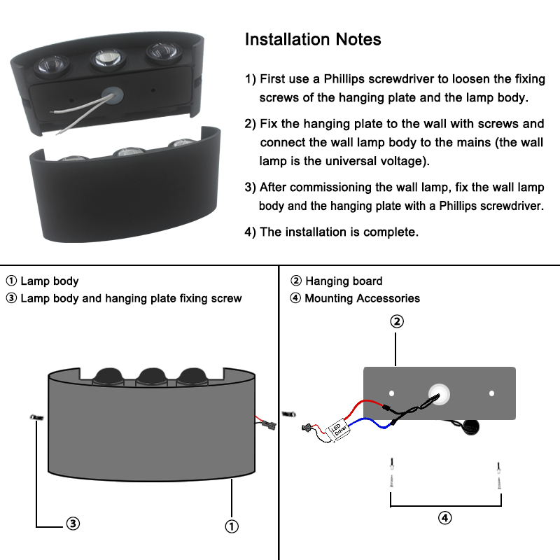 2W 4W 6W 8W 10W 12W LED Wall L - Xl Outdoor Lighting review and price