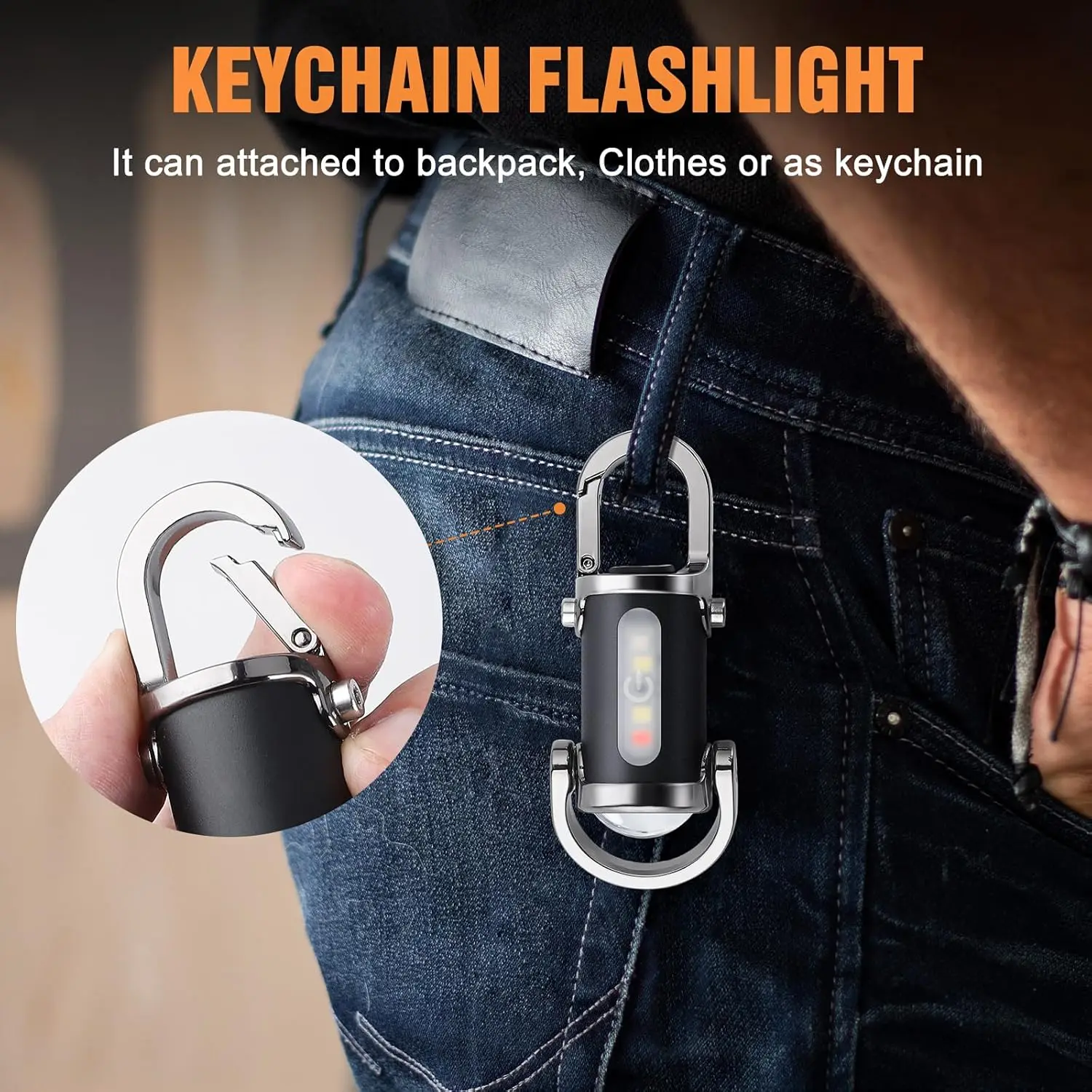 Mini Keychain Flashlight Recha - Outdoor Lighting Hooks review and price