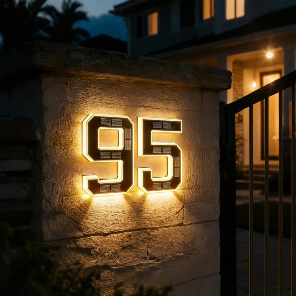 New Solar Address Sign LED Hou - Xl Outdoor Lighting review and price