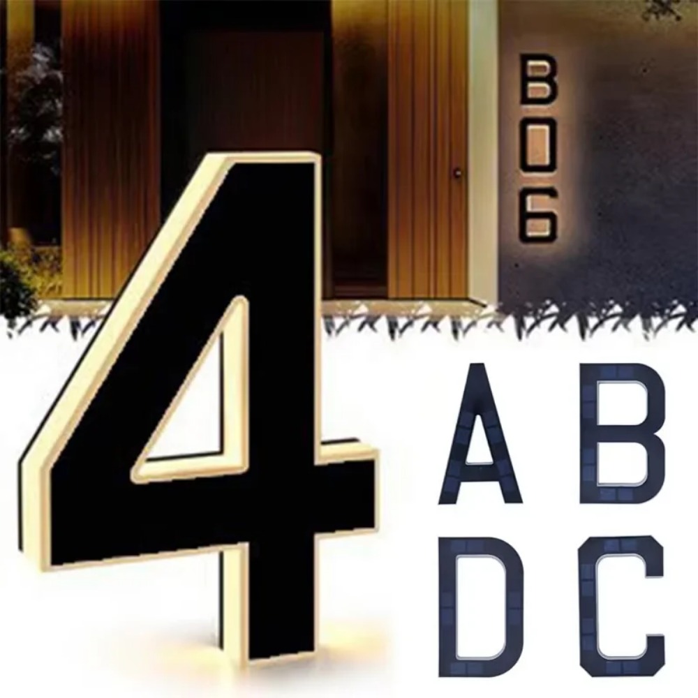 New Solar Address Sign LED Hou - Xl Outdoor Lighting review and price