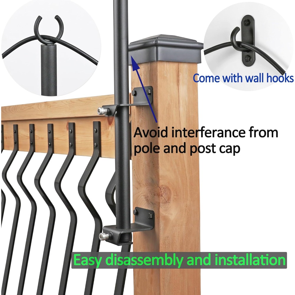 2 pack string light poles - st - Outdoor Lighting Hooks review and price