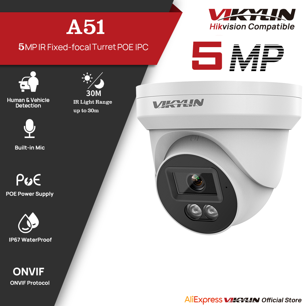 VIKYLIN 5MP IP Security Camera - Outdoor Lighting Mains Powered review and price
