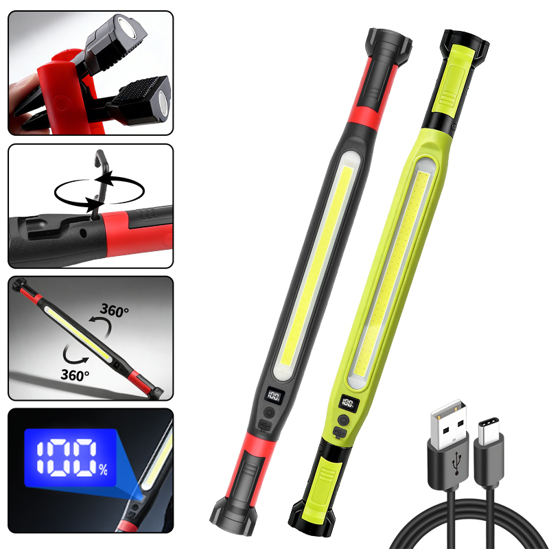 COB Work Light Type‑C Recharge - Outdoor Lighting Hooks review and price