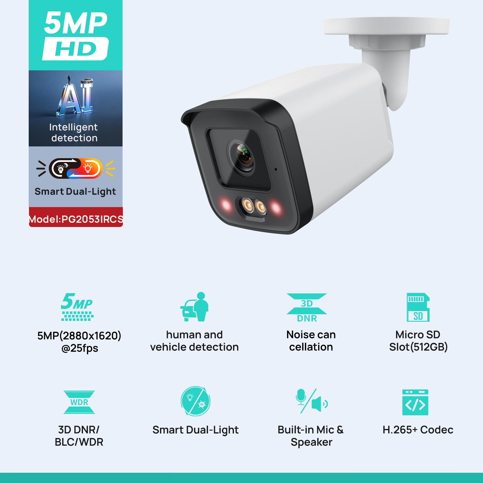 VIKYLIN IP Security Camera 5MP - Outdoor Lighting Mains Powered review and price